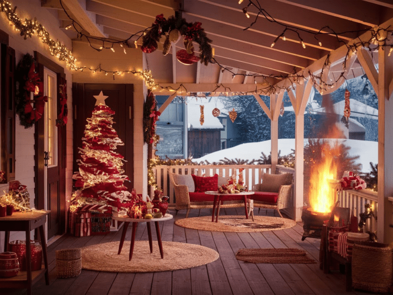 15 magische Ideen für eine weihnachtliche Außendekoration