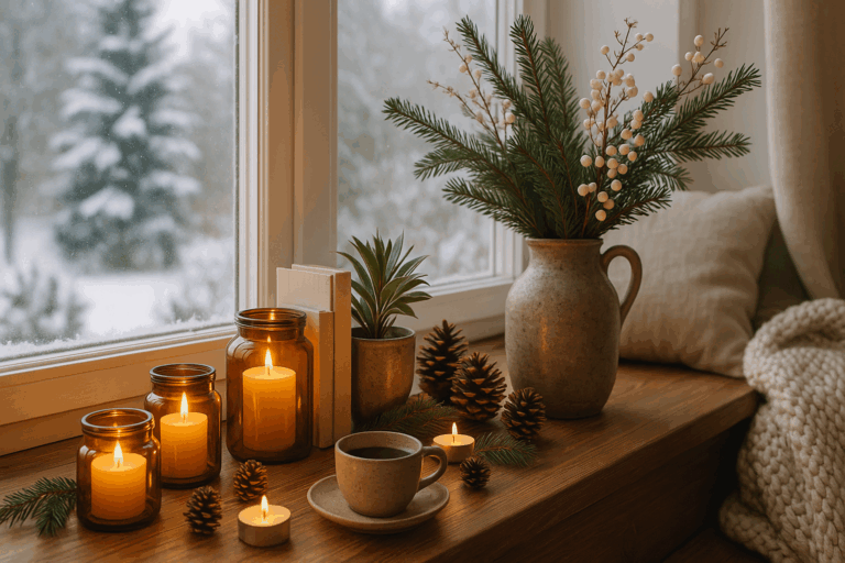 Schöne Fensterbank Deko Ideen für jede Jahreszeit