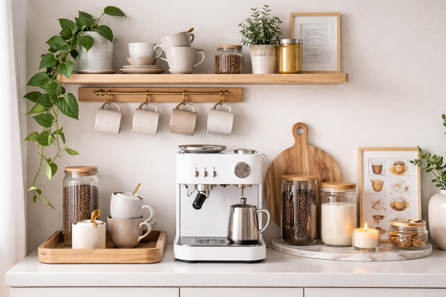 Kaffeestation zuhause gestalten: Deko Ideen und praktische Must Haves