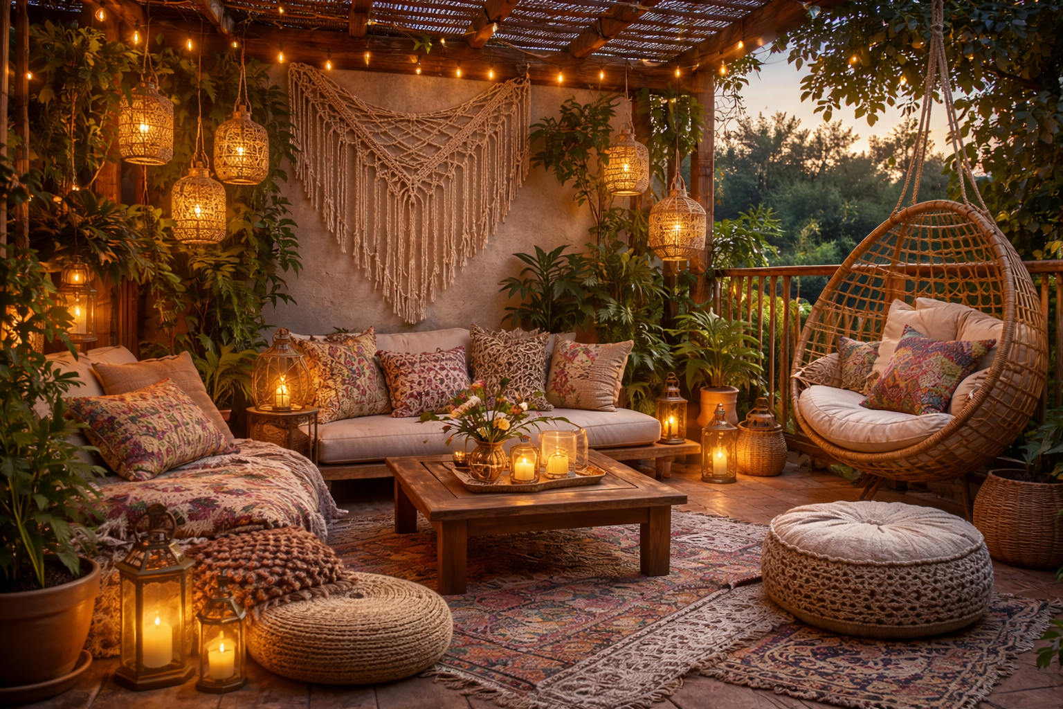 Weniger ist Mehr mit dem Skandi Stil
Boho ist dir zu wild? Dann ist vielleicht der skandinavische Look dein Ding. Das bedeutet klare Linien, helle Farben und ein Hauch von Hygge Gemütlichkeit. Stell dir einen schlichten Holzstuhl mit einem cremefarbenen Kissen vor, dazu ein kleiner weißer Beistelltisch und ein paar schlichte Pflanzentöpfe in Grau.
Hier gilt wirklich „weniger ist mehr“. Lieber wenige ausgewählte Möbel und Deko, dafür alles schön aufeinander abgestimmt. Das Ergebnis: ein aufgeräumter, ruhiger Look, bei dem du sofort entspannen kannst.
Wenn du viel Weiß und helles Holz einsetzt wirst du überrascht sein, wie groß und luftig dein kleiner Balkon damit wirkt. Eine kuschelige Decke über dem Stuhl und vielleicht eine kleine Lichterkette in warmweiß runden das Ganze ab. Zack, schon fühlst du dich wie in einem Dänischen Möbel Magazin.