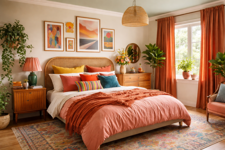 Buntes Schlafzimmer einrichten: 14 Ideen für mehr Farbe und Persönlichkeit